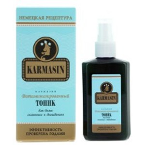 Vitaminizuotas plaukų tonikas linkusiems į slinkimą plaukams "Karmasin" 100ml